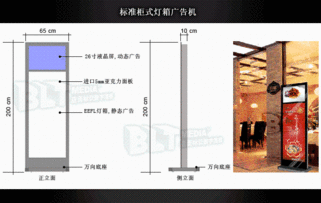 標準柜式燈箱廣告機 高清視覺下的數(shù)字廣告制作新典范